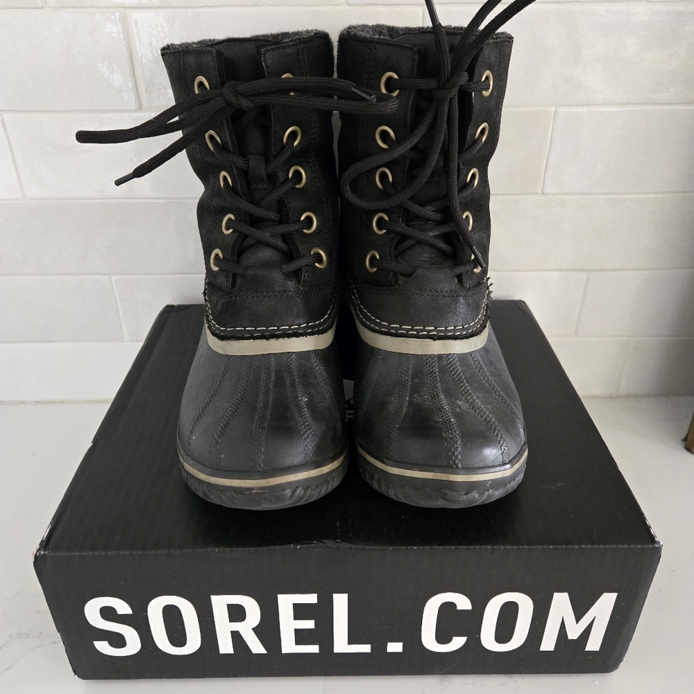 Sorel Slimpack II Lace-Up Waterproof Leather Insulated Rubber Winter Snow Boot 9 - Picture 3 of 9